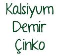 Kalsiyum Demir Çinko